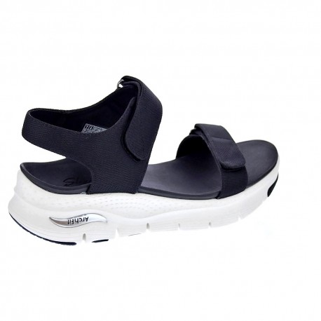 Sandalias Skechers zapatos Mujer modelo Arch Fit Negro 