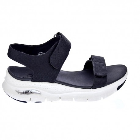 Sandalias Skechers zapatos Mujer modelo Arch Fit Negro 
