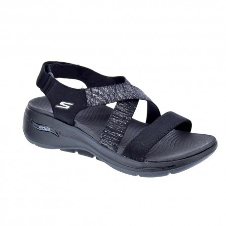 Sandalias Skechers zapatos Mujer modelo Go Walk Negro 
