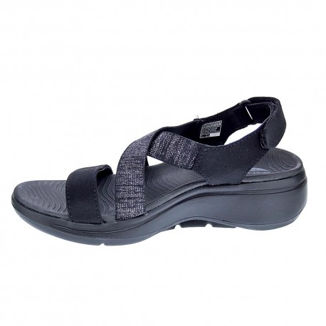Sandalias Skechers zapatos Mujer modelo Go Walk Negro 