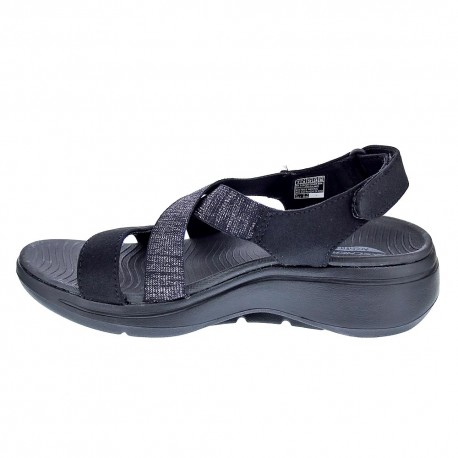 Sandalias Skechers zapatos Mujer modelo Go Walk Negro 