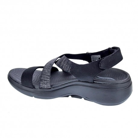 Sandalias Skechers zapatos Mujer modelo Go Walk Negro 