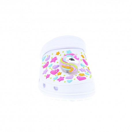 Zuecos Skechers zapatos Niño modelo Heart Charmer Blanco 