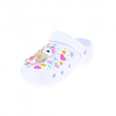 Zuecos Skechers zapatos Niño modelo Heart Charmer Blanco 