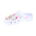 Zuecos Skechers zapatos Niño modelo Heart Charmer Blanco 