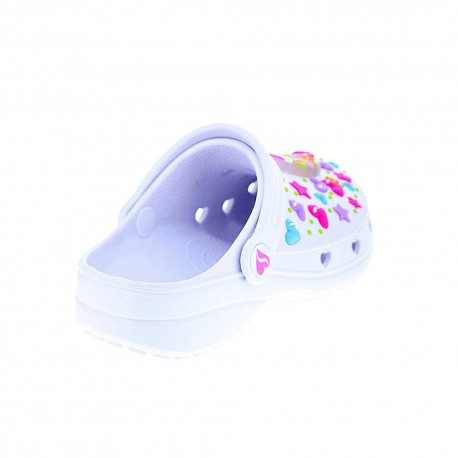 Zuecos Skechers zapatos Niño modelo Heart Charmer Blanco 