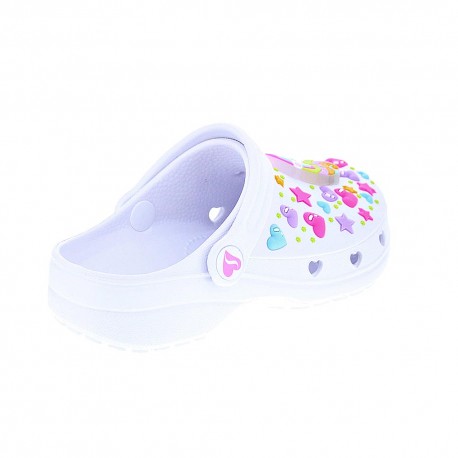 Zuecos Skechers zapatos Niño modelo Heart Charmer Blanco 