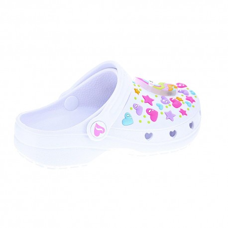 Zuecos Skechers zapatos Niño modelo Heart Charmer Blanco 