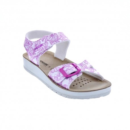 Sandalias Geox zapatos Niña modelo Costarei Blanco 
