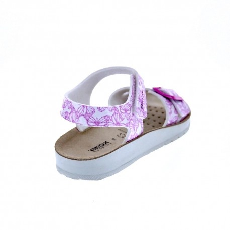Sandalias Geox zapatos Niña modelo Costarei Blanco 