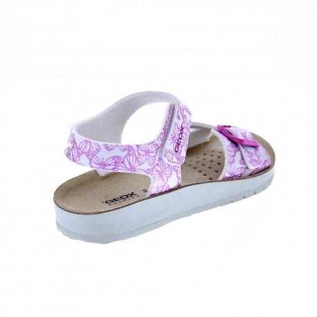 Sandalias Geox zapatos Niña modelo Costarei Blanco 