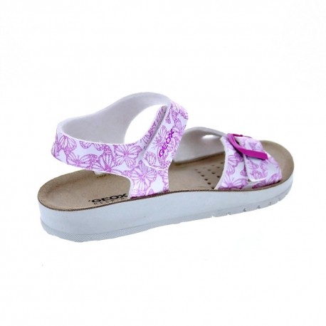 Sandalias Geox zapatos Niña modelo Costarei Blanco 