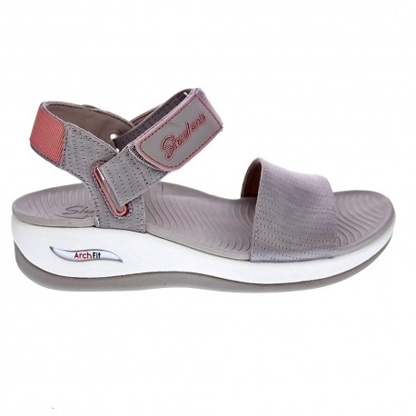 Sandalias Skechers zapatos Mujer modelo Arch Fit Beige 