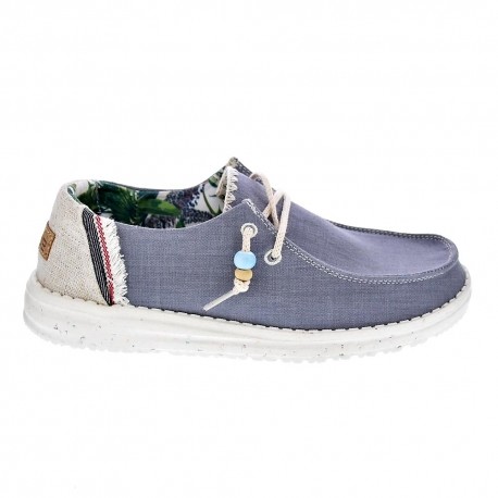 Mocasines Hey Dude zapatos Mujer modelo Wendy Azul 