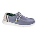 Mocasines Hey Dude zapatos Mujer modelo Wendy Azul 