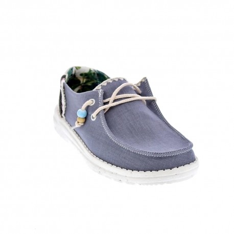 Mocasines Hey Dude zapatos Mujer modelo Wendy Azul 