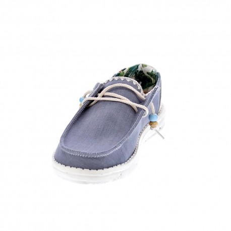 Mocasines Hey Dude zapatos Mujer modelo Wendy Azul 