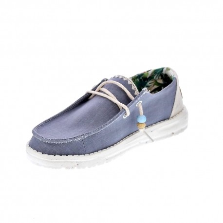 Mocasines Hey Dude zapatos Mujer modelo Wendy Azul 