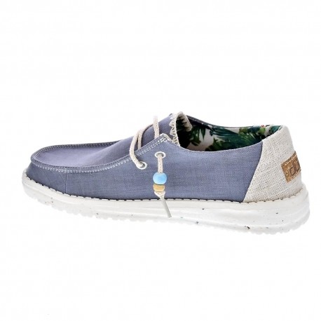 Mocasines Hey Dude zapatos Mujer modelo Wendy Azul 