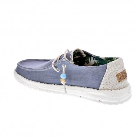 Mocasines Hey Dude zapatos Mujer modelo Wendy Azul 