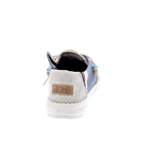 Mocasines Hey Dude zapatos Mujer modelo Wendy Azul 