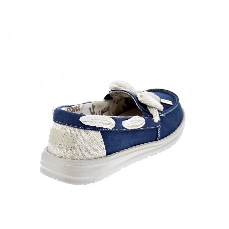 Mocasines Hey Dude zapatos Mujer modelo Effie Bay Azul 