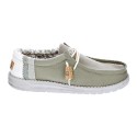 Mocasines Hey Dude zapatos Hombre modelo Wally Linen Gris 