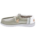 Mocasines Hey Dude zapatos Hombre modelo Wally Linen Gris 