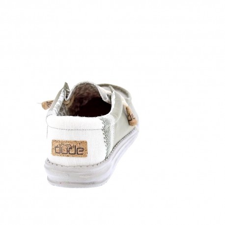 Mocasines Hey Dude zapatos Hombre modelo Wally Linen Gris 