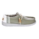 Mocasines Hey Dude zapatos Hombre modelo Wally Linen Gris 