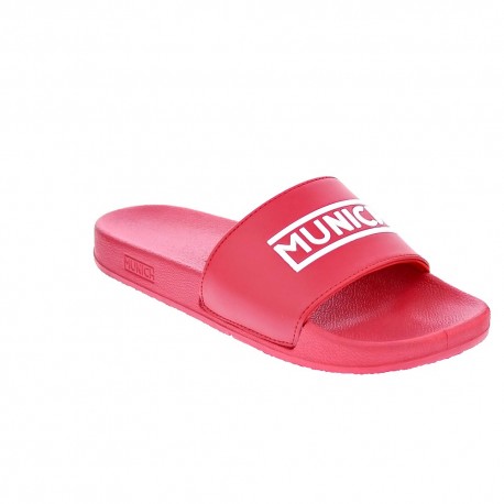 Chanclas Munich zapatos Hombre modelo Flat Slider 3D Rojo 