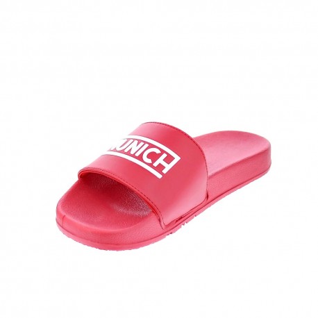 Chanclas Munich zapatos Hombre modelo Flat Slider 3D Rojo 
