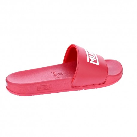 Chanclas Munich zapatos Hombre modelo Flat Slider 3D Rojo 