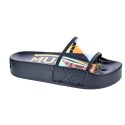 Chanclas Munich zapatos Mujer modelo Platform Iridescent Negro 