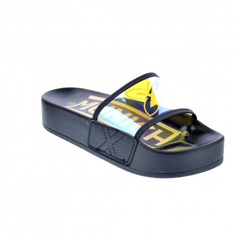 Chanclas Munich zapatos Mujer modelo Platform Iridescent Negro 