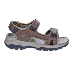 Sandalias Skechers zapatos Hombre modelo Tresmen Marrón  2
