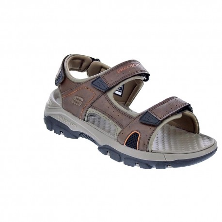 Sandalias Skechers zapatos Hombre modelo Tresmen Marrón 
