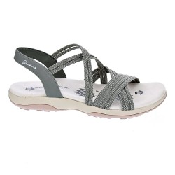 Sandalias Skechers zapatos Mujer modelo Reggae Slim Verde  2