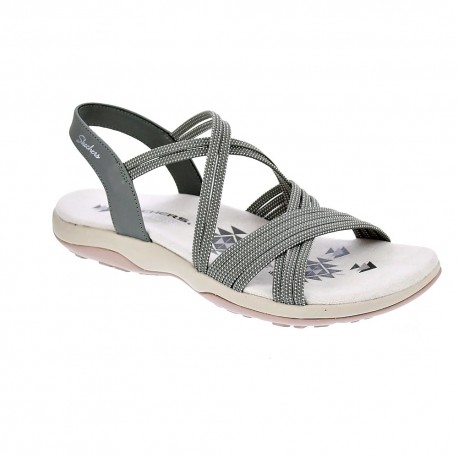 Sandalias Skechers zapatos Mujer modelo Reggae Slim Verde 