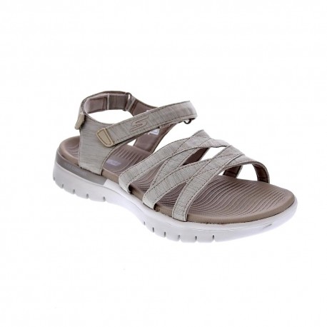 Sandalias Skechers zapatos Mujer modelo On Th Go Beige 