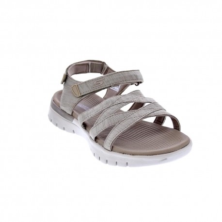 Sandalias Skechers zapatos Mujer modelo On Th Go Beige 