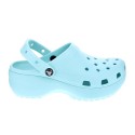 Zuecos Crocs zapatos Mujer modelo Classic Platform Azul 