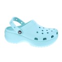 Zuecos Crocs zapatos Mujer modelo Classic Platform Azul 