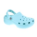 Zuecos Crocs zapatos Mujer modelo Classic Platform Azul 