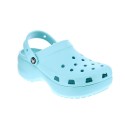 Zuecos Crocs zapatos Mujer modelo Classic Platform Azul 