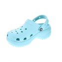Zuecos Crocs zapatos Mujer modelo Classic Platform Azul 