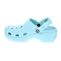 Zuecos Crocs zapatos Mujer modelo Classic Platform Azul 