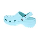 Zuecos Crocs zapatos Mujer modelo Classic Platform Azul 