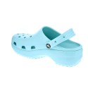 Zuecos Crocs zapatos Mujer modelo Classic Platform Azul 