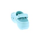 Zuecos Crocs zapatos Mujer modelo Classic Platform Azul 